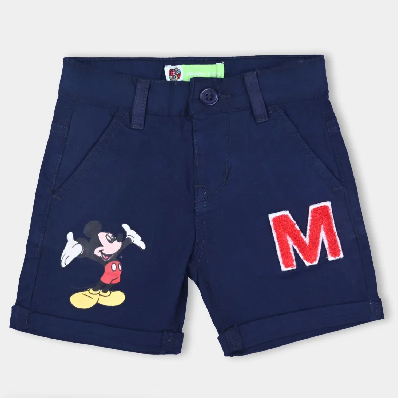 Infant Boys Cotton Short- NAVY