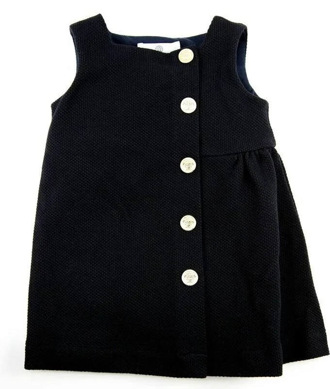 Baby Girls Navy Blue Sleeveless Dress